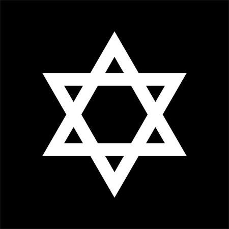 The Star of David is a generally recognized symbol of both Jewish identity and Judaism. Vector...