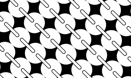 Seamless Circle Shape Motifs Pattern for Ornate, Background or for Decoration. Vector Illustration