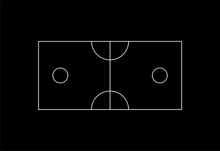 Layout Court of "Sepak Takraw", is a foot volleyball game, quite literally means "to kick a rattan ball", sport native that originated in Southeast Asia. Vector Illustrationのイラスト素材