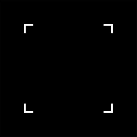 Camera Focus, Camera Viewfinder, can use for Simple Framework, Text, Quote, or Graphic Design Element. Vector Illustrationのイラスト素材