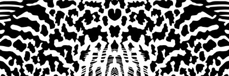 Artistic Motifs Pattern Inspired by Symphysodon or Discus Fish Skin, for decoration, ornate, background, wallpaper, fashion, interior, animal print, or graphic design elementのイラスト素材