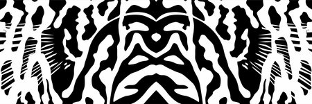Artistic Motifs Pattern Inspired by Symphysodon or Discus Fish Skin, for decoration, ornate, background, wallpaper, fashion, interior, animal print, or graphic design elementのイラスト素材