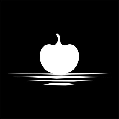 Bloody Scary Pumpkin, can use for Sign, Icon, Symbol and Halloween Theme Poster, Art Illustration for Movie with genre Horror or Mystery. Vector Illustrationのイラスト素材