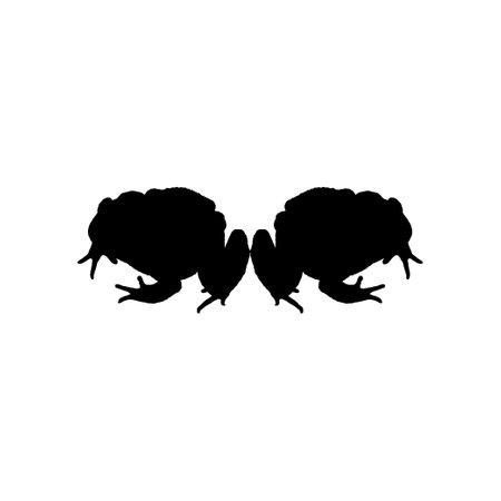 Frog Silhouette, can use for Logo Gram, Art Illustration, Pictogram, Website or Graphic Design Element. Vector Illustrationのイラスト素材