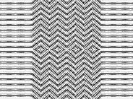 Optical Illusion Created from Artistic Lines Motifs Pattern, can use for Decoration, Background,...