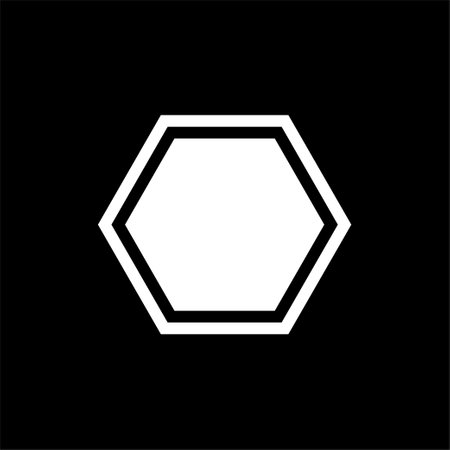 Honeycomb Shape, Beehive or Bee House Form, Hexagonal, for Frame, Emblem, Logo Gram, Apps, Pictogram,  Decoration, Ornate, Background, Website or Graphic Design Element.のイラスト素材