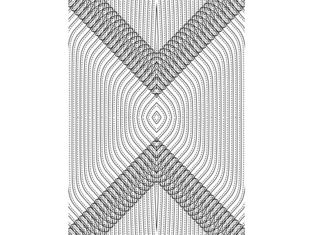 Optical Illusion Created from Artistic Lines Motifs Pattern, can use for Decoration, Background,...