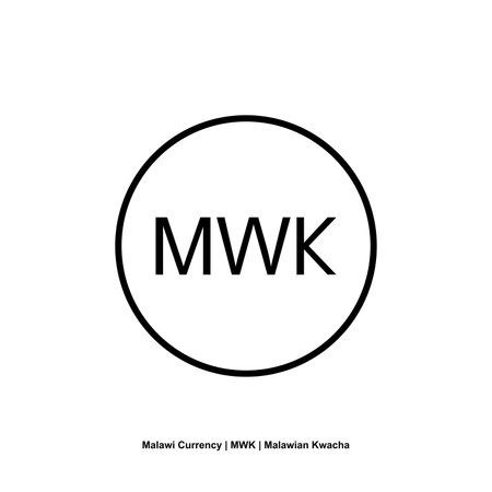 Malawi Currency Symbol, Malawian Kwacha Icon, MWK Sign. Vector Illustrationのイラスト素材