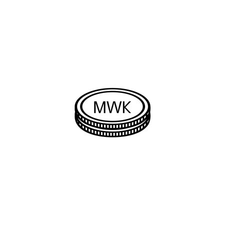 Malawi Currency Symbol, Malawian Kwacha Icon, MWK Sign. Vector Illustrationのイラスト素材