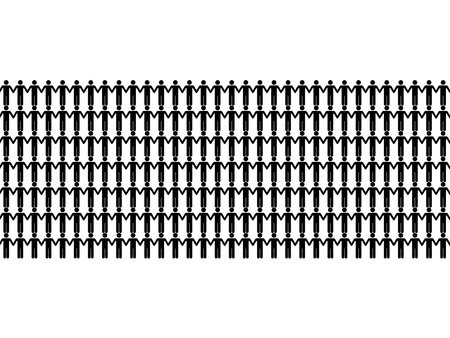 Human Shape Join Hands, can use for Decoration, Wallpaper, Cover, Wrapping, Carpet Pattern, Fashion, Fabric, Textile or Graphic Design Element. Vector Illustrationのイラスト素材