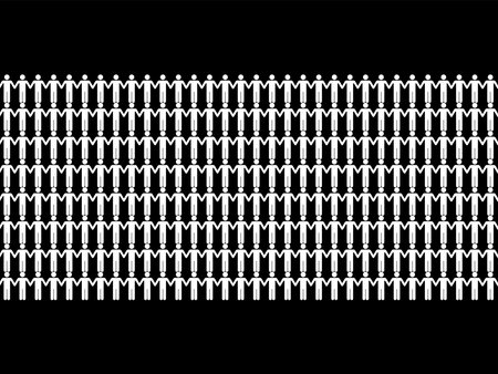 Human Shape Join Hands, can use for Decoration, Wallpaper, Cover, Wrapping, Carpet Pattern, Fashion, Fabric, Textile or Graphic Design Element. Vector Illustrationのイラスト素材