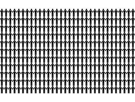 Human Shape Join Hands, can use for Decoration, Wallpaper, Cover, Wrapping, Carpet Pattern, Fashion, Fabric, Textile or Graphic Design Element. Vector Illustrationのイラスト素材