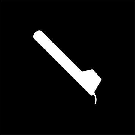 'Canting' Silhouette, Canting is a pen-like tool used to apply liquid hot wax in the batik-making process in Indonesia, more precisely 'batik tulis' or hand-drawn batik.のイラスト素材