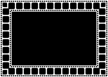 Framework inspired by film stripe, can use for frame, cover, decoration, background, wallpaper, carpet pattern or for graphic design element. Vector Illustrationのイラスト素材
