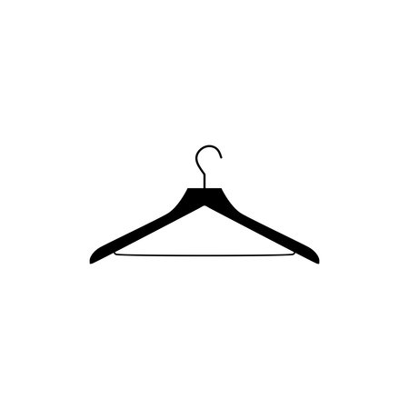 Clothes Hanger Silhouette, can use for Pictogram, Logo Gram, Apps, Icon, Symbol, Sign, Website, or Graphic Design Element. Vector Illustrationのイラスト素材