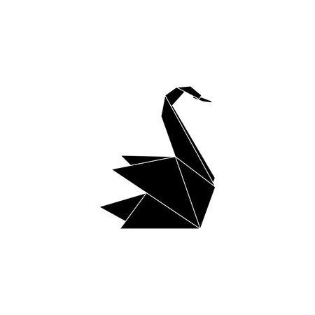 Swan Art Illustration with Rigid Lines and Flat Style, can use for Logo Gram, Pictogram, Apps, Icon, symbol, Emblem, Decoration or Graphic Design Element. Vectorのイラスト素材