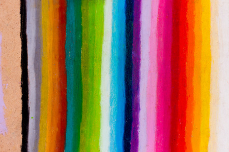 rainbow colors are painted as stripesの写真素材