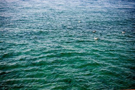 Wavy water in the Marmara seaの写真素材