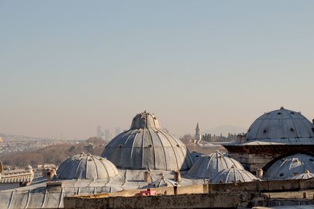 Outer view of dome in Ottoman architecture  in, Istanbul, Turkeyの写真素材