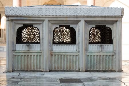 Old window Architecture from the Ottoman times In Istanbulのeditorial素材