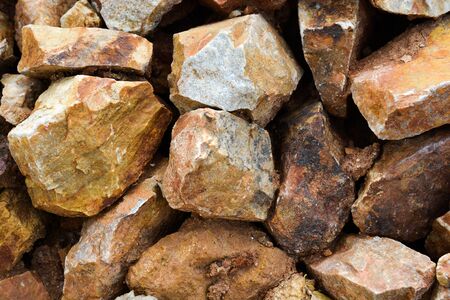 Background full of little rocks of the same typeの写真素材