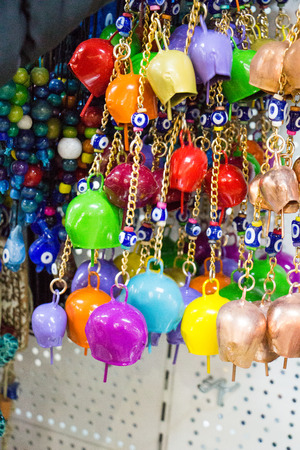 antique old style retro metal bell used for animals such as cow, sheep etc.の写真素材