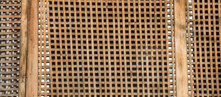 Old  planks of wood as wooden background textureの写真素材