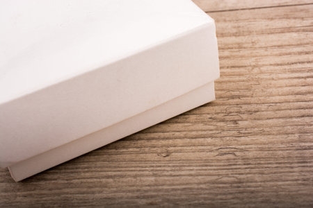 Gift box of black color  on white background