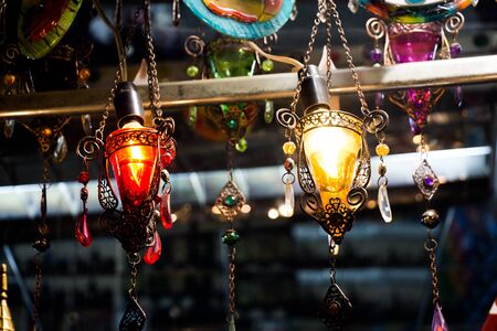 Old style ceiling lamps for interior decorationの写真素材