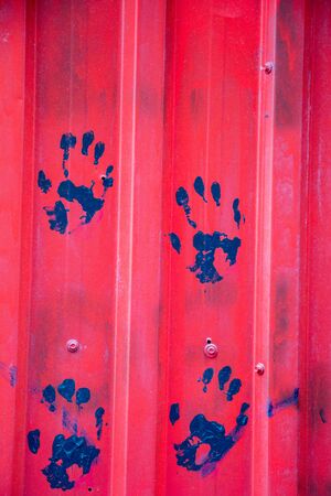 Metal surface as a background texture patternの写真素材