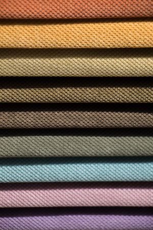 Examples of colorful fabric of various color and type
