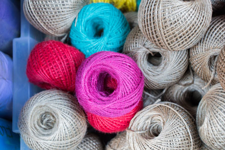 Set or rolls of colotful string