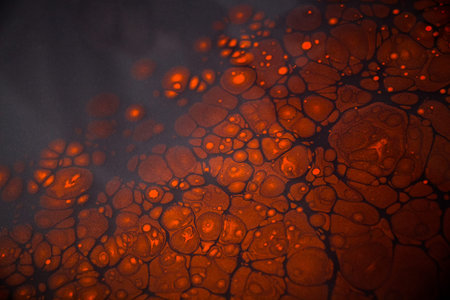 Colorful ebru or art of Marbling background on water surface