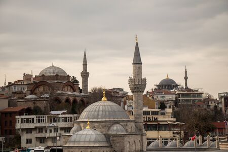 Outer view of Ottoman style mosque in Istanbulのeditorial素材
