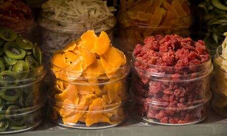 Dry fruit sell in a market placeの写真素材