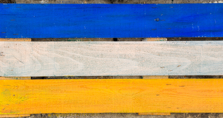 Texture details of an old wooden plunks as backgroundの写真素材