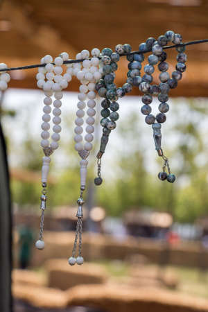 Set of praying beads of various colorsの写真素材