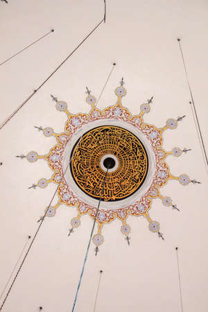 Inner view of dome in Ottoman architecture  in, Istanbul, Turkeyのeditorial素材