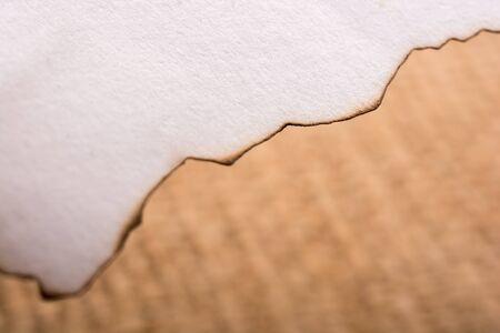 Paper with some burned edgesの写真素材