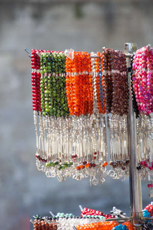 Set of praying beads of various colorsの写真素材