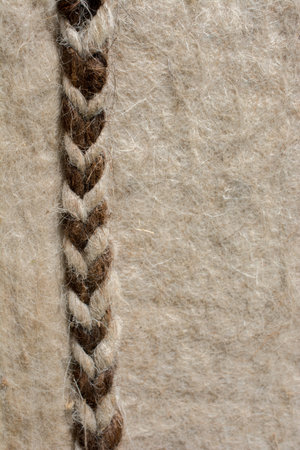 Fabric of felt as background or texture