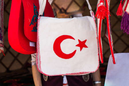 Traditional turkish handmade bagの写真素材
