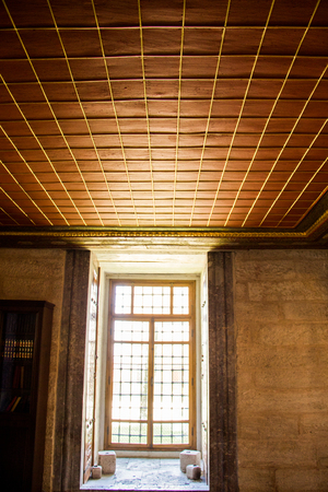 Wood texture with checked patterns as backgroundのeditorial素材