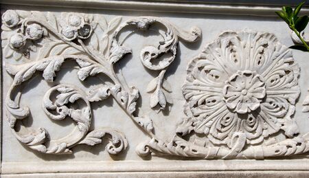 Ottoman marble carving art in detailの写真素材