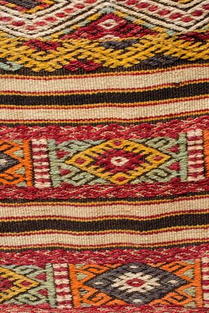 Old hand made carpet and rugs of  traditional typesの写真素材