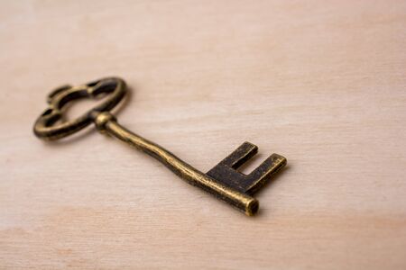 Retro styled golden color key in viewの写真素材
