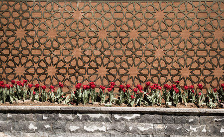 Example of Ottoman art patterns applied on metals