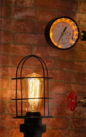 Decorative  style filament light bulbs in view