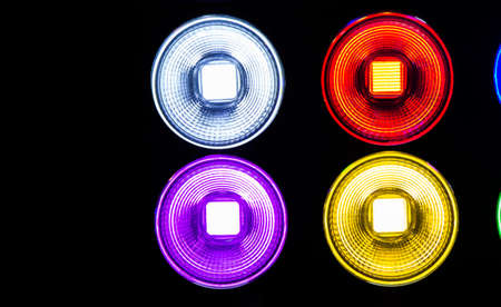 Christmas lights and party lights of a certain typeの写真素材