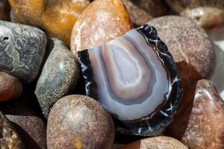 Set of natural mineral gemstones of a certain typeの写真素材